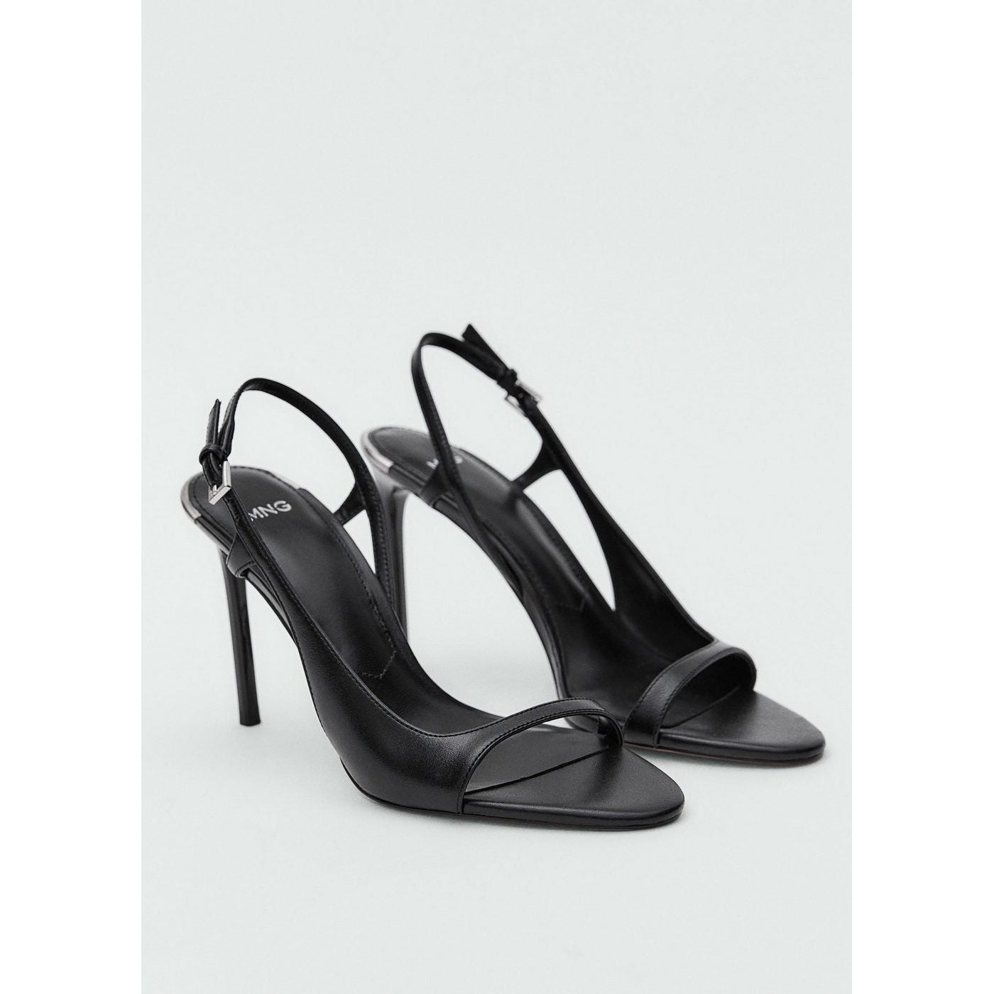 Sandales Cuir Talon Asymétrique