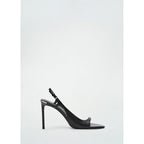Sandales Cuir Talon Asymétrique