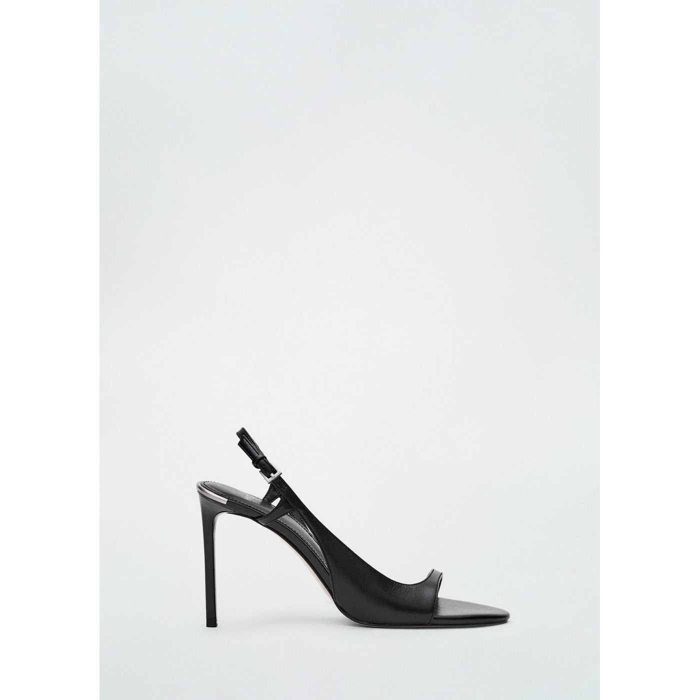 Sandales Cuir Talon Asymétrique