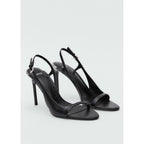 Sandales Cuir Talon Asymétrique