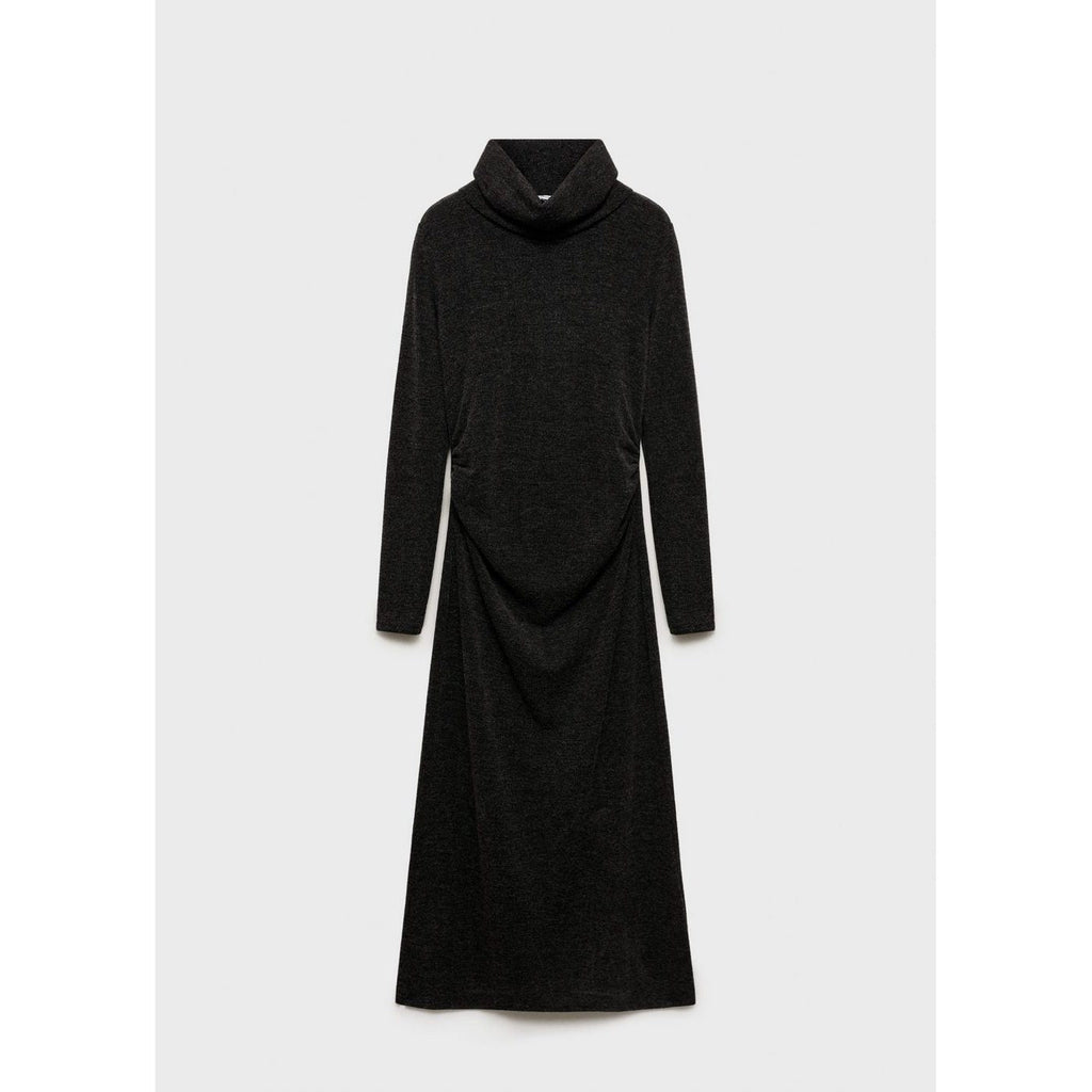 Robe Drapée Col Roulé