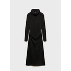 Robe Drapée Col Roulé