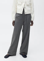 Pantalon Droit Fines Rayures