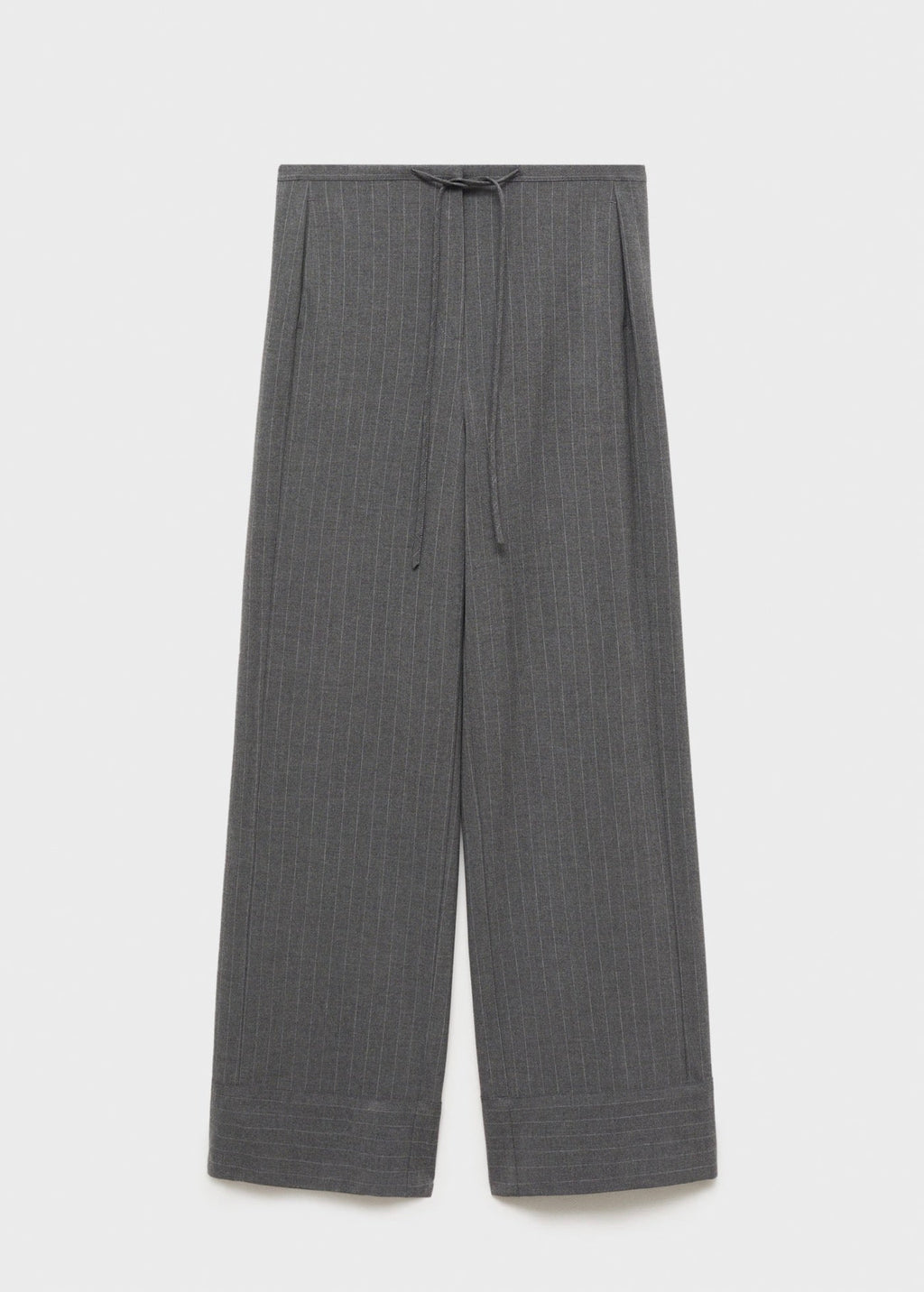 Pantalon Droit Fines Rayures