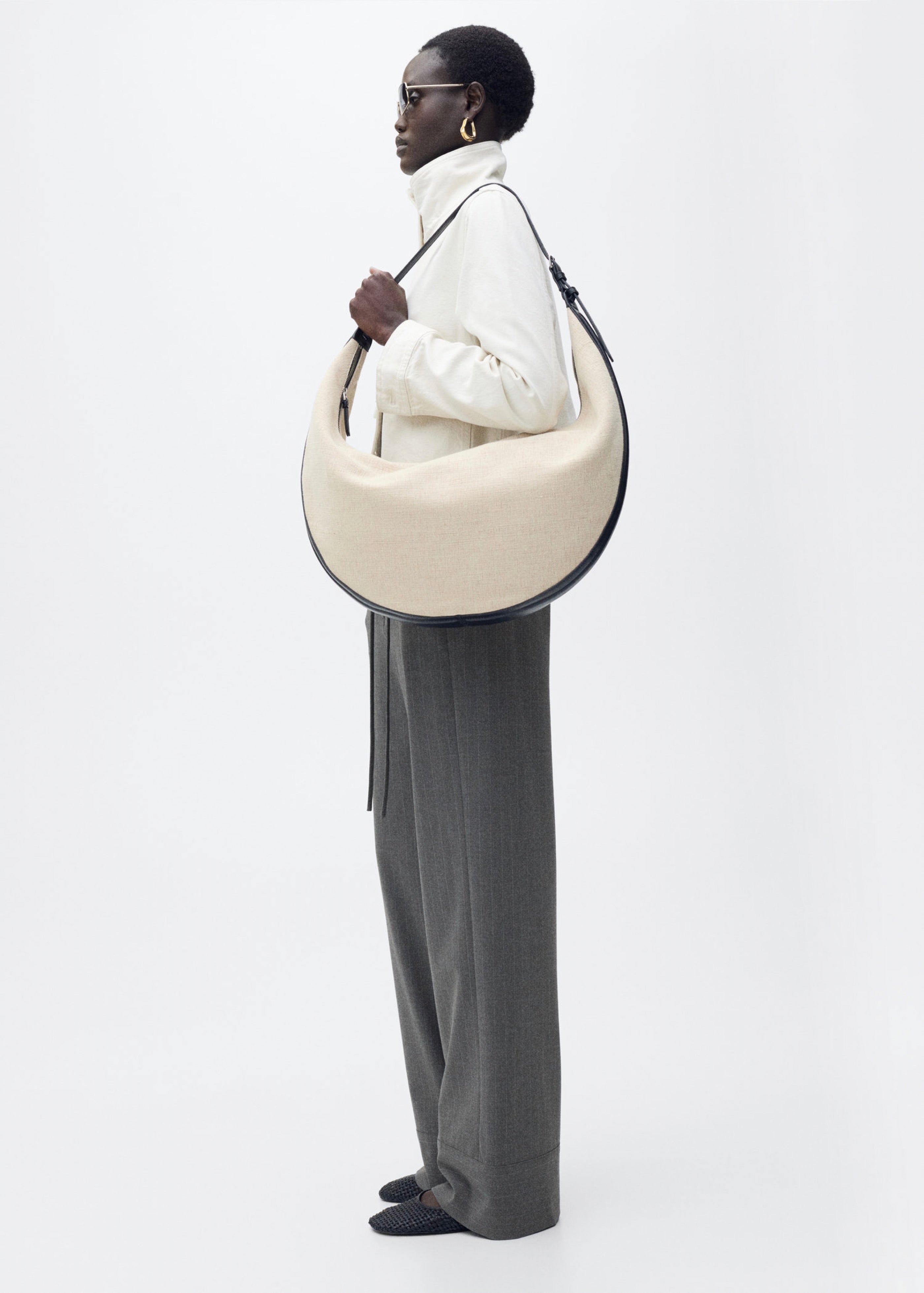 Pantalon Droit Fines Rayures