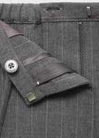 Pantalon Droit Fines Rayures