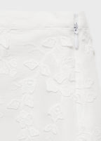 Jupe Coton Broderie Florale