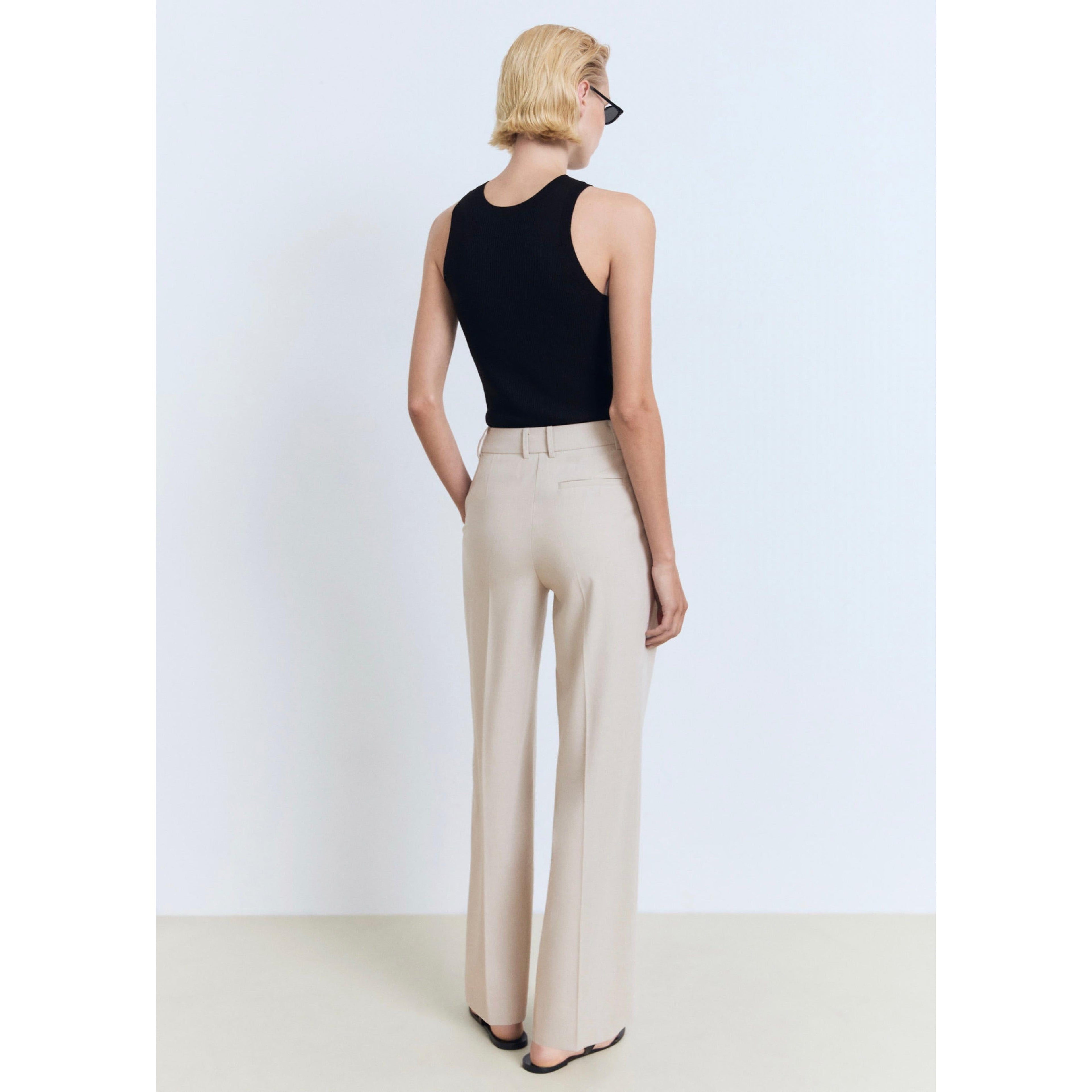 Pantalon Droit Pinces