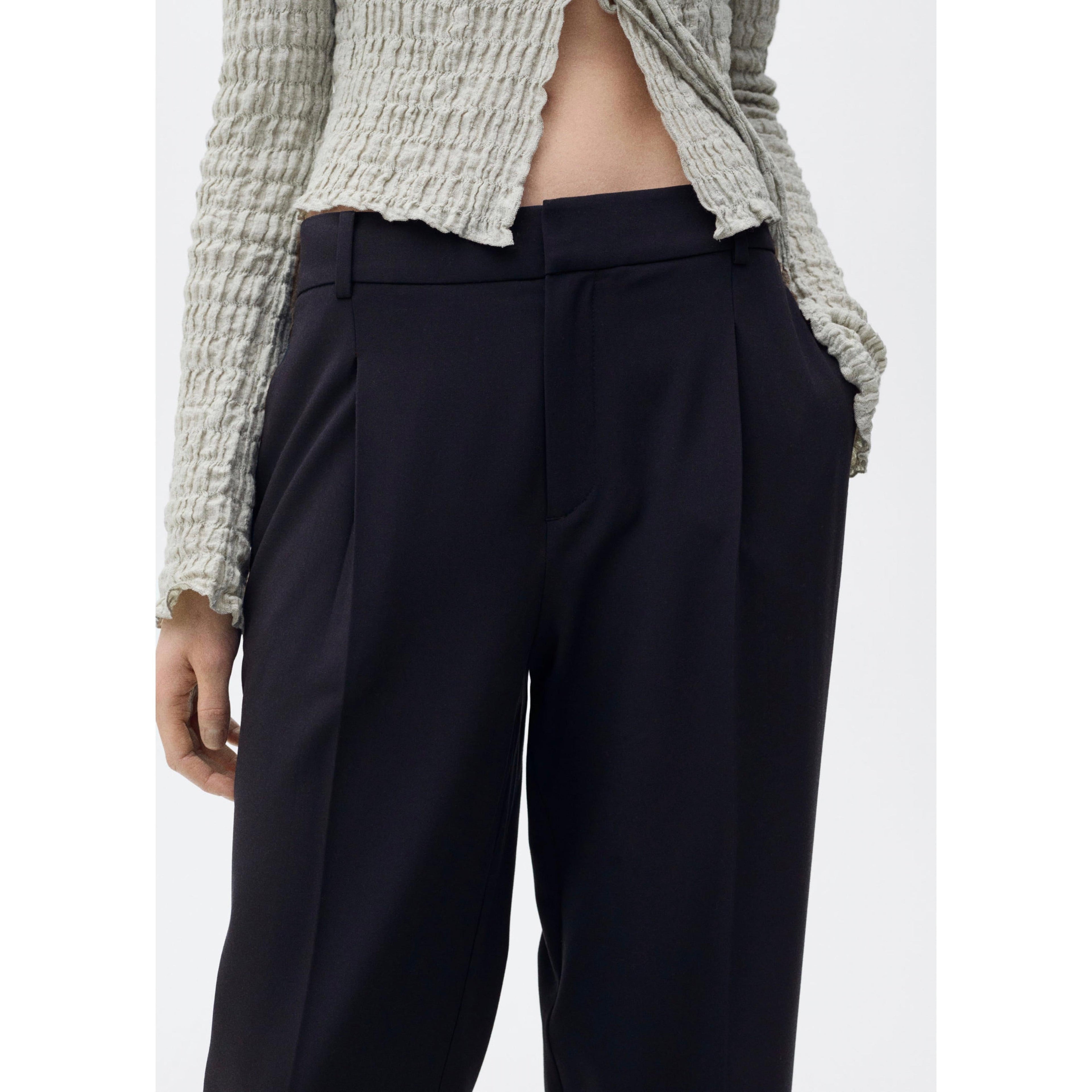 Pantalon Droit Pinces