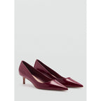 Chaussures Kitten Pointues Effet Verni