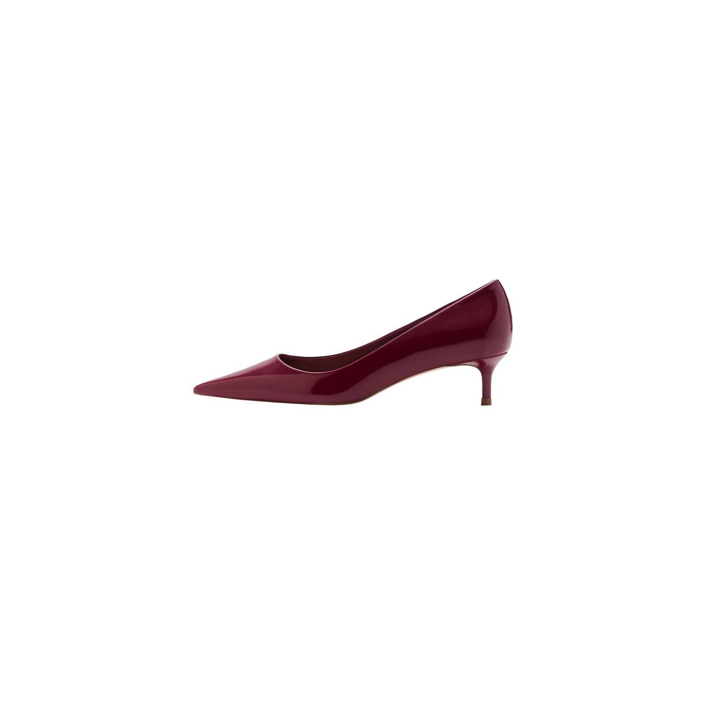 Chaussures Kitten Pointues Effet Verni