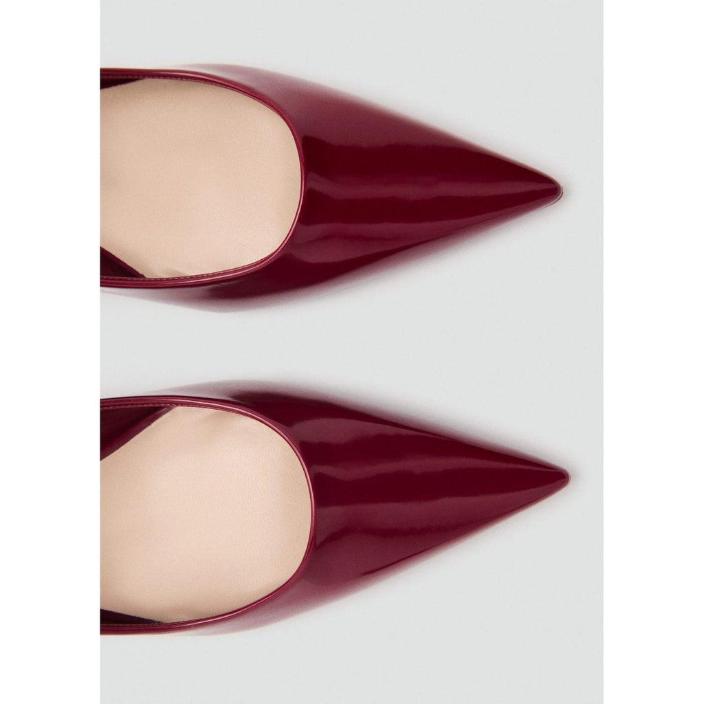 Chaussures Kitten Pointues Effet Verni