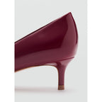 Chaussures Kitten Pointues Effet Verni