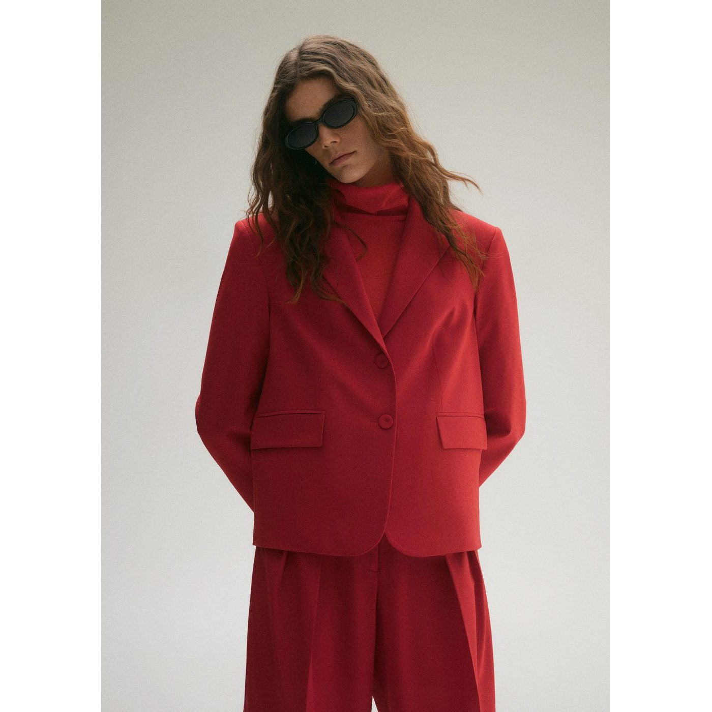 Blazer Costume Laine Mélangée