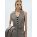 Gilet Costume Crop