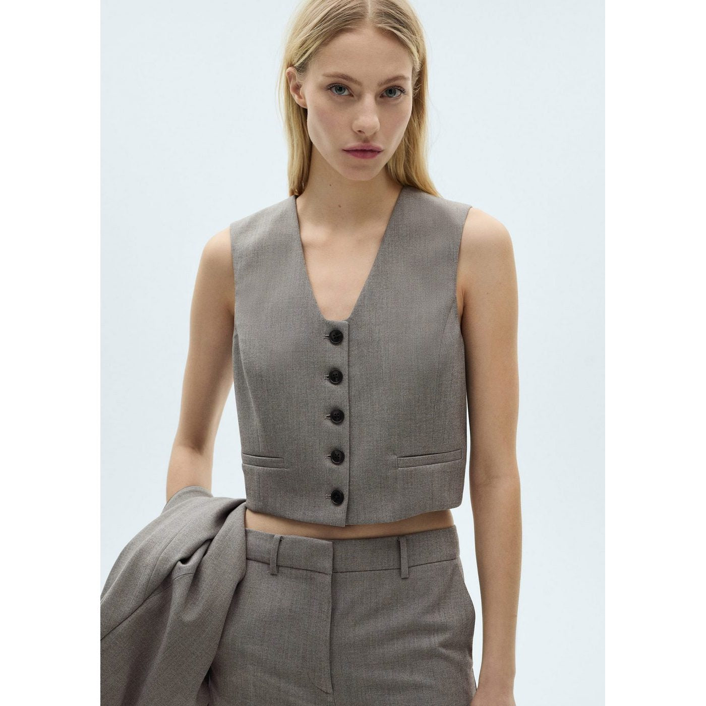 Gilet Costume Crop