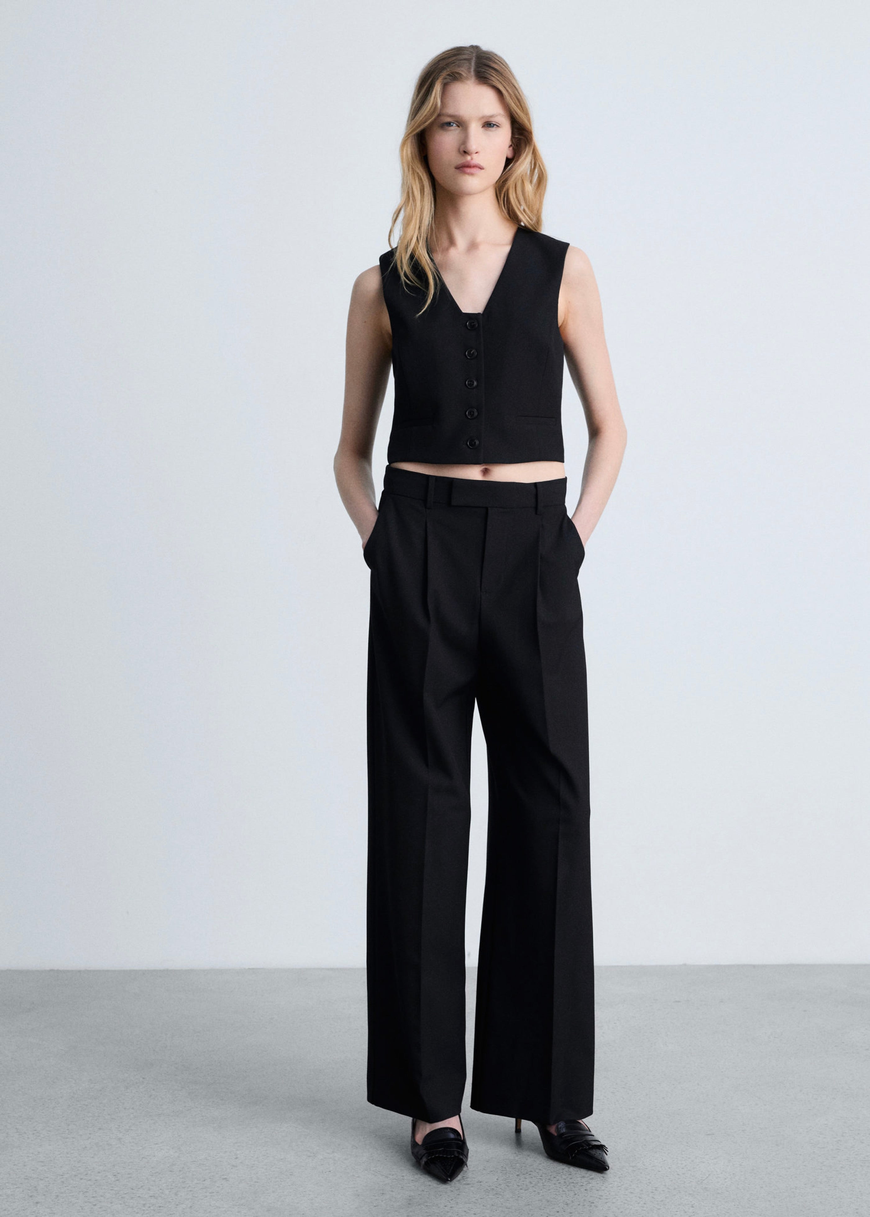 Gilet Costume Crop