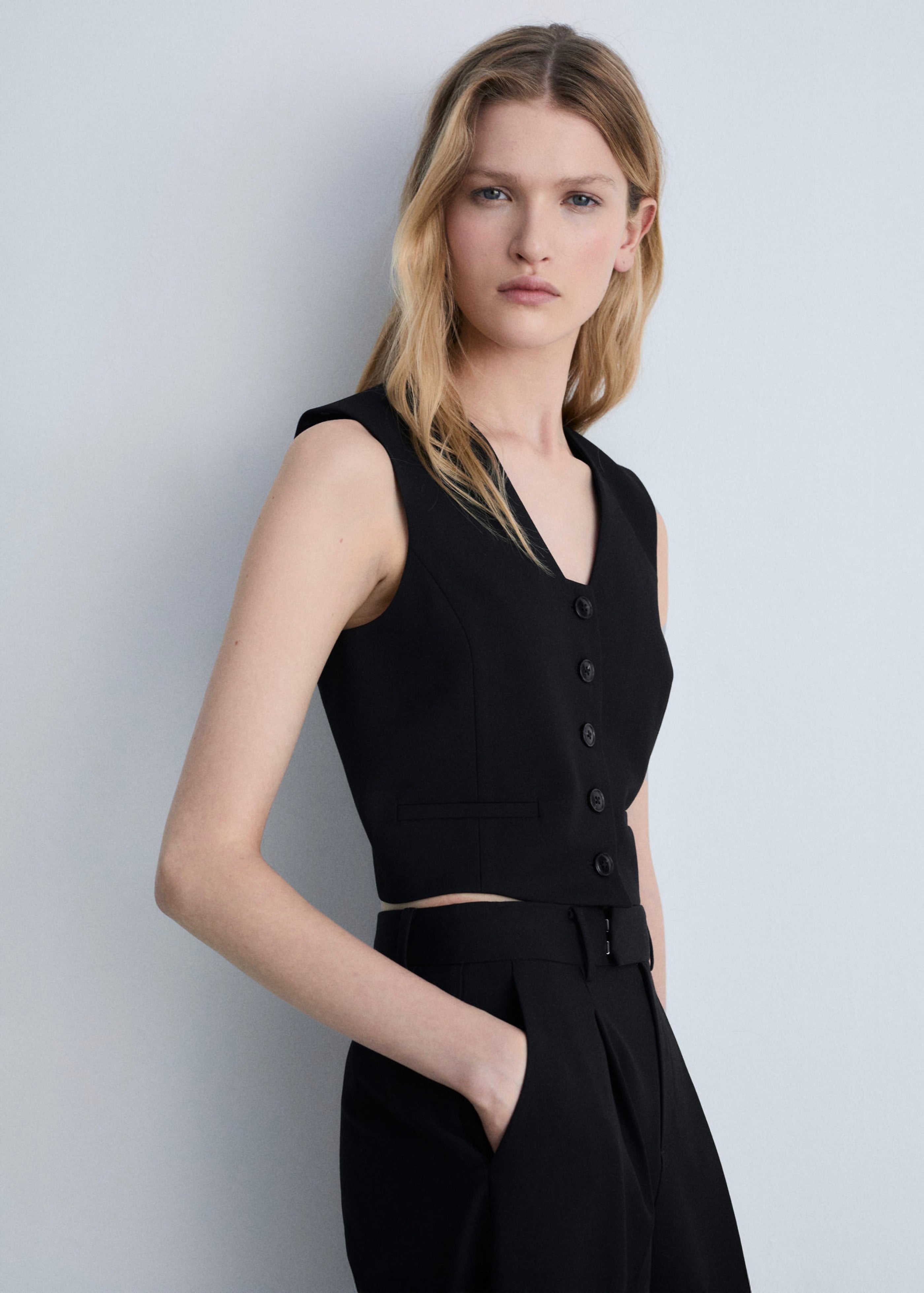 Gilet Costume Crop
