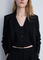 Gilet Costume Crop