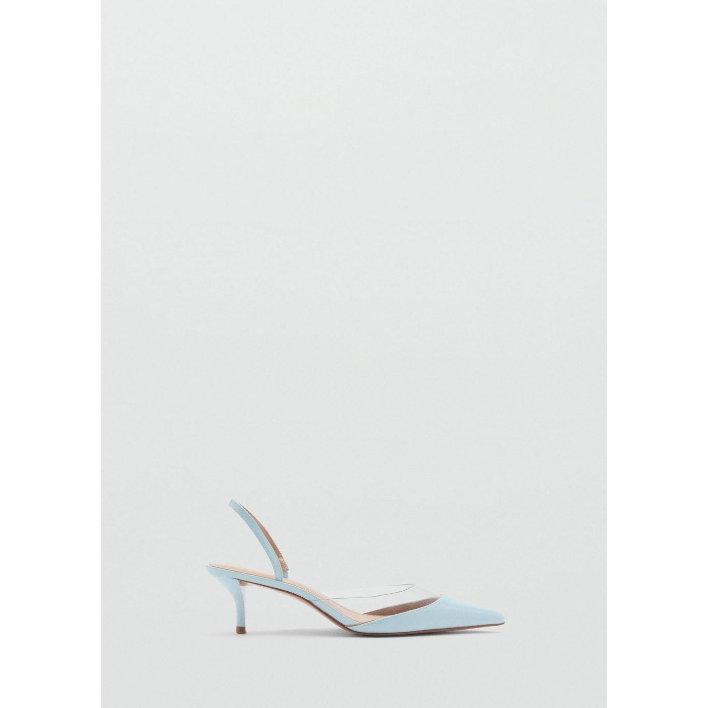 Chaussure À Talon Avec Empiècement Vinyle
