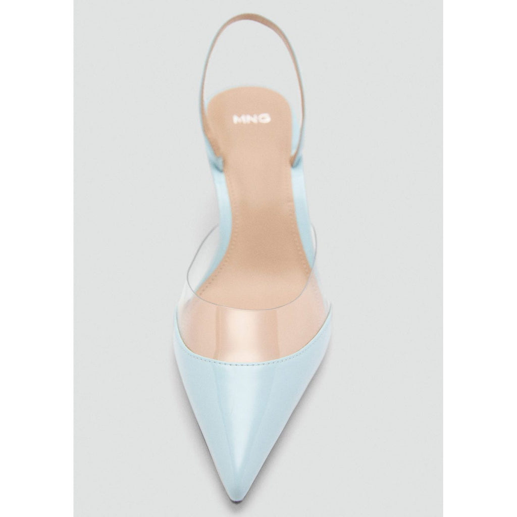 Chaussure À Talon Avec Empiècement Vinyle