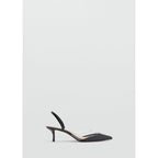 Chaussure À Talon Avec Empiècement Vinyle