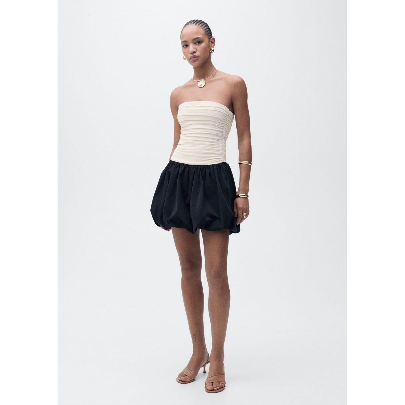 Robe Jupe Boule Corps Drapé