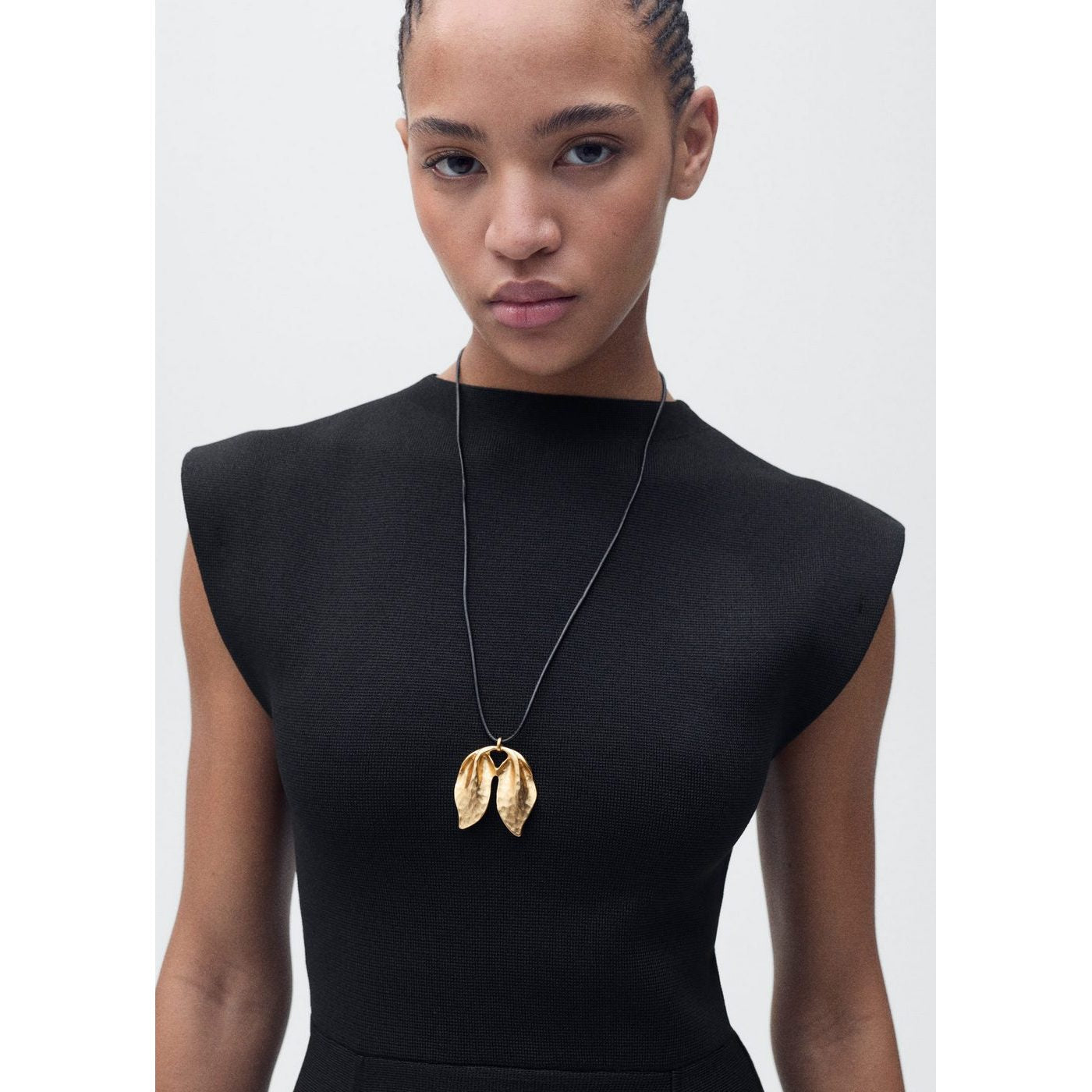 Robe Péplum Col Montant