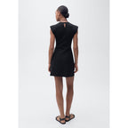Robe Péplum Col Montant