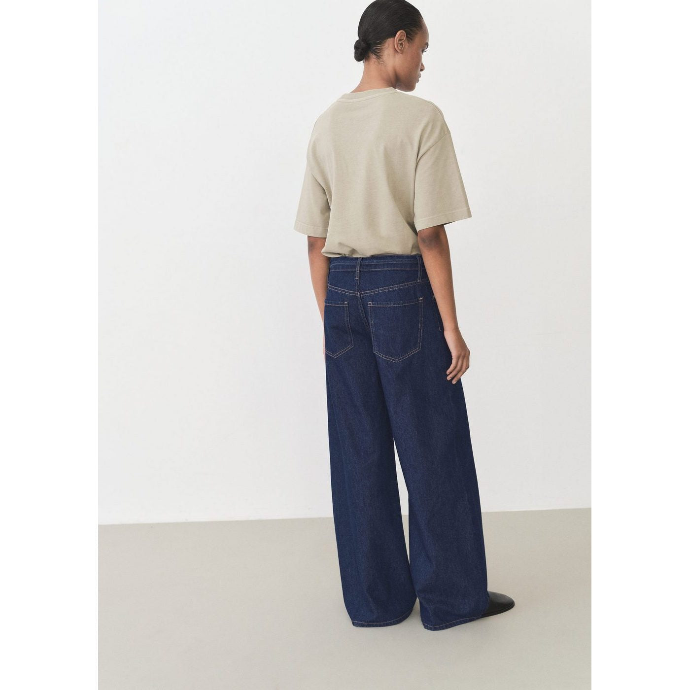 Jean Wideleg Taille Basse Ceinture