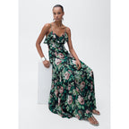 Robe À Fleurs Volantée