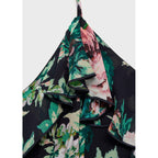 Robe À Fleurs Volantée
