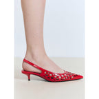Chaussures Kitten Heel Perforées