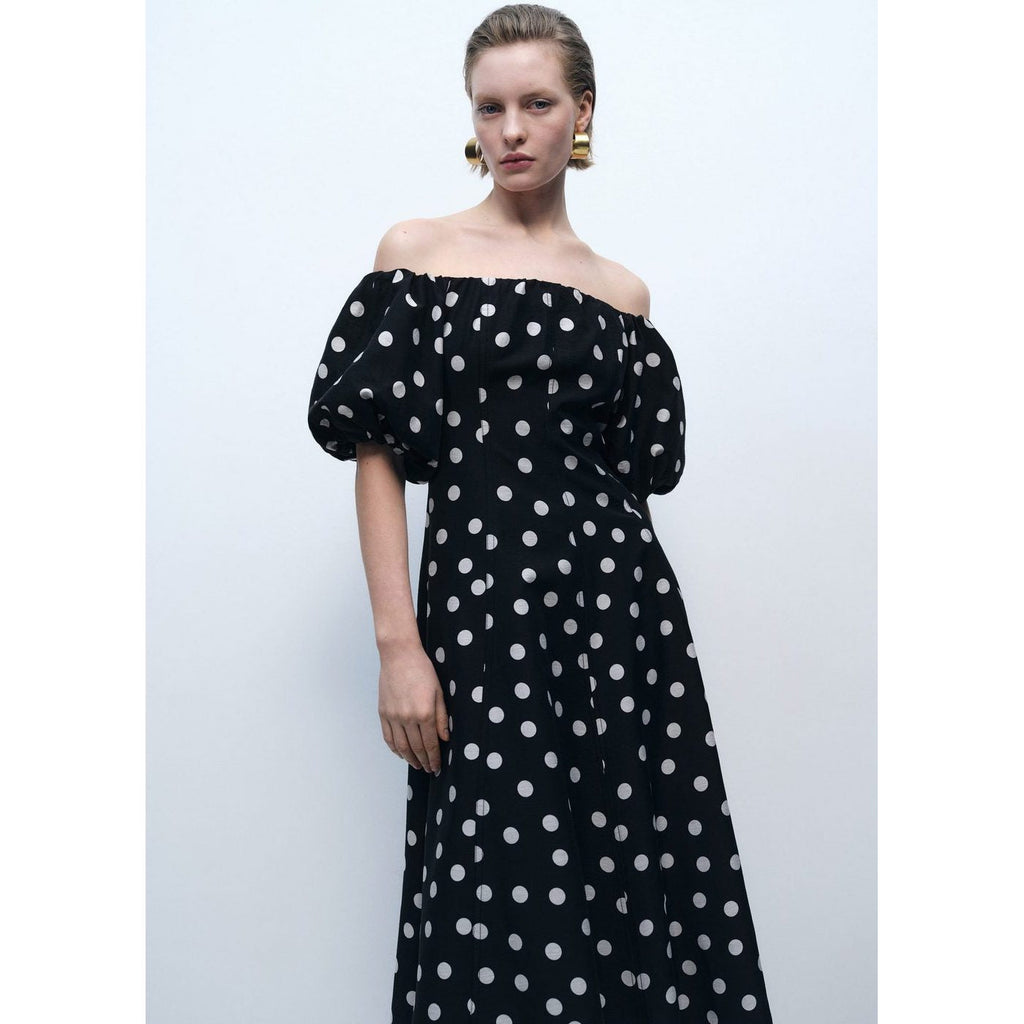 Robe Bustier À Pois