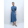 Robe Midi Col Asymétrique