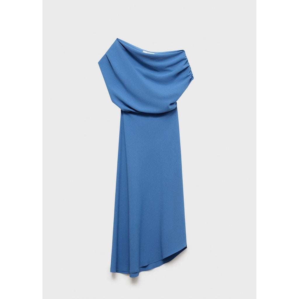 Robe Midi Col Asymétrique