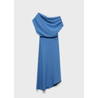 Robe Midi Col Asymétrique