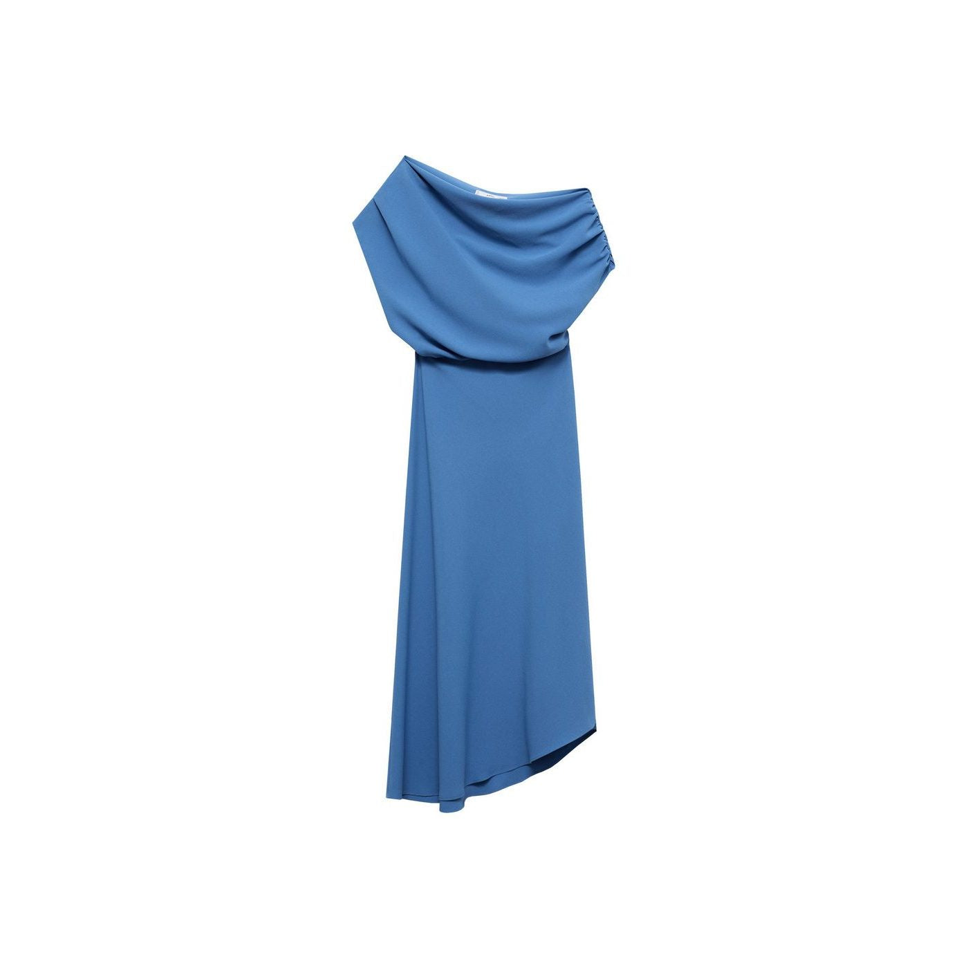 Robe Midi Col Asymétrique
