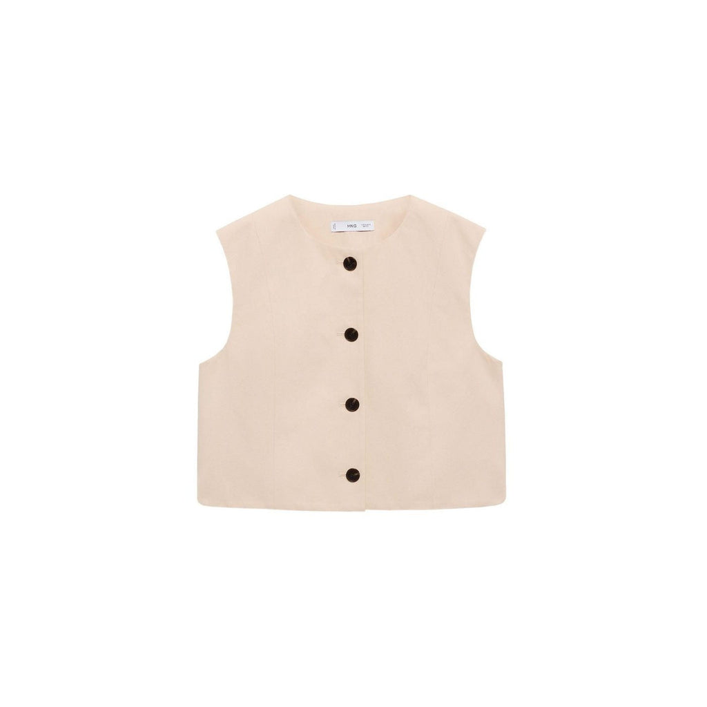 Top Crop Coton Boutons
