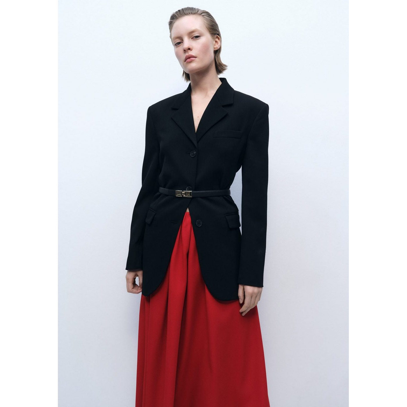 Jupe Longue Taille Froncée