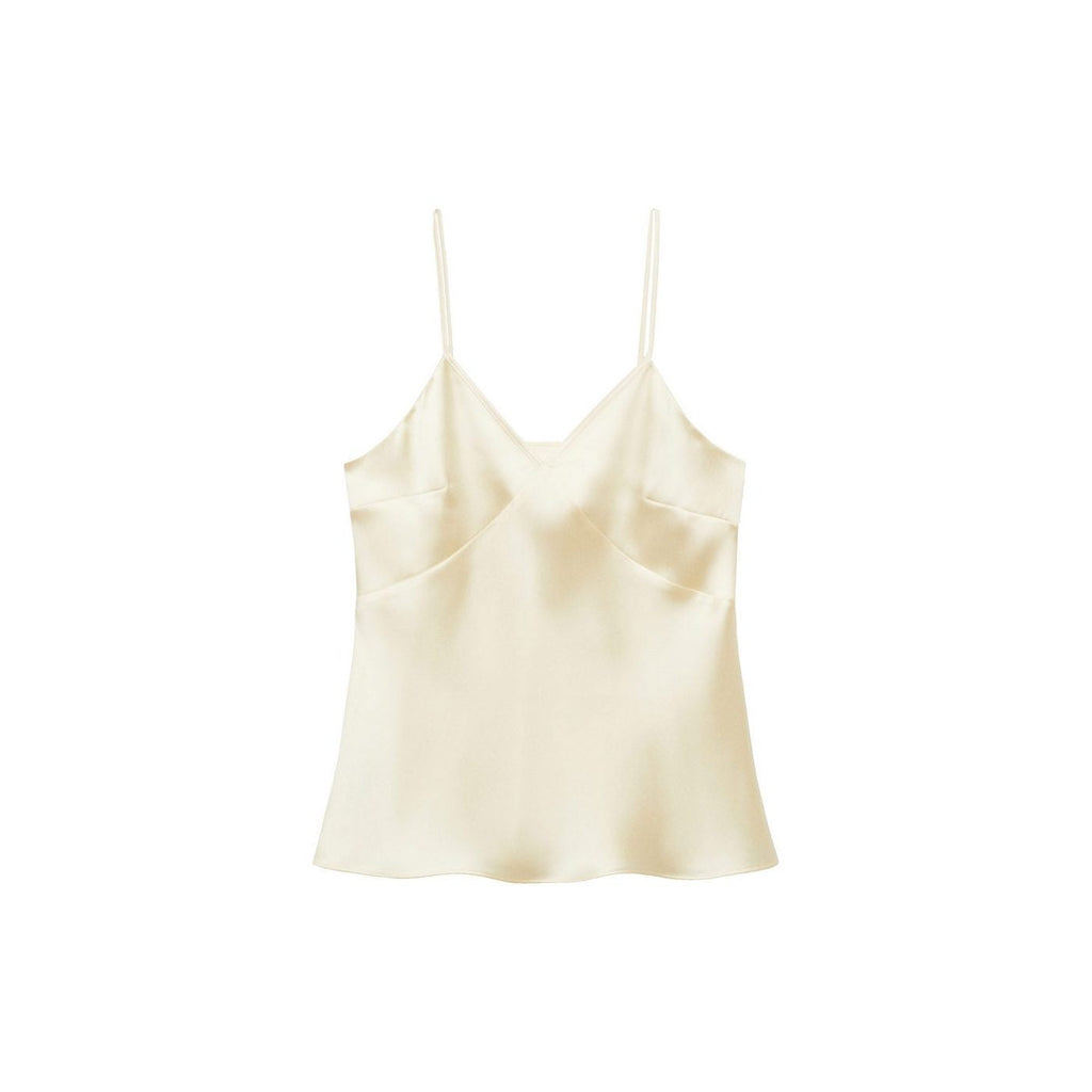 Top En Satin À Col En V