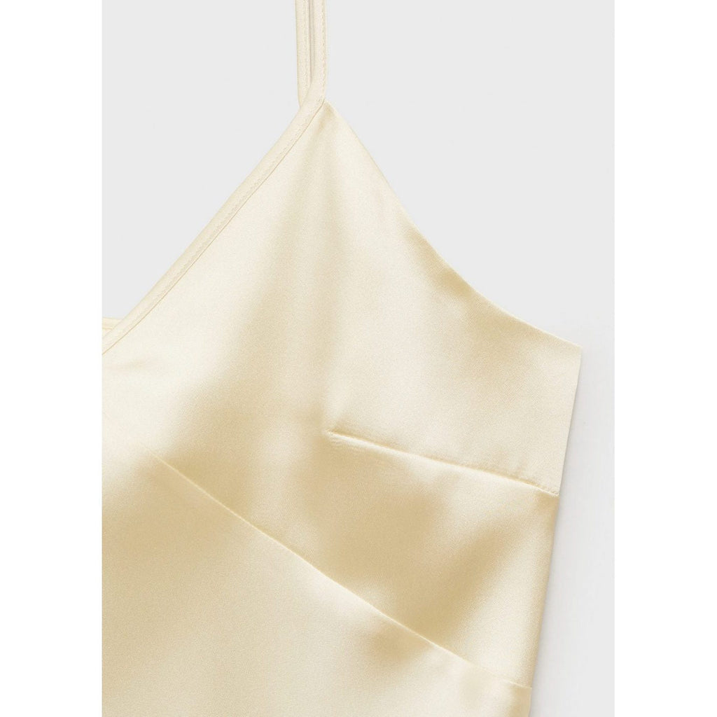 Top En Satin À Col En V