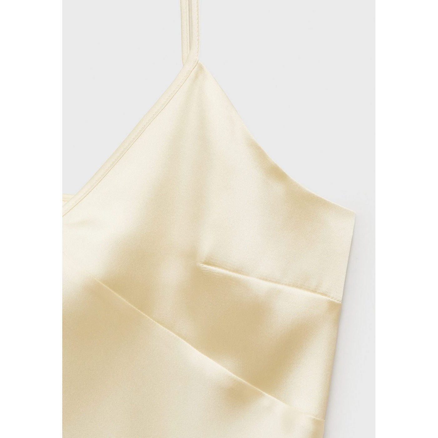 Top En Satin À Col En V