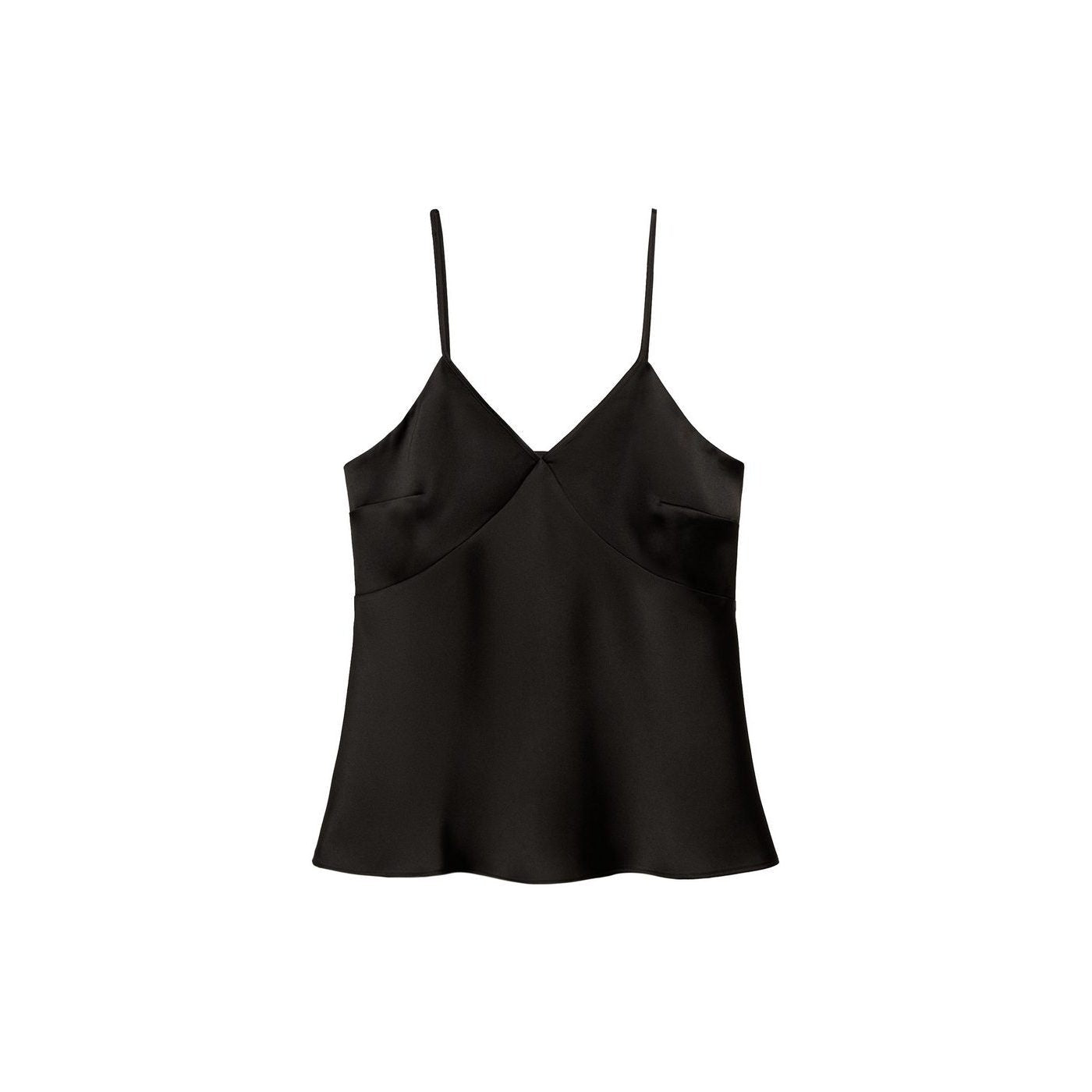 Top En Satin À Col En V