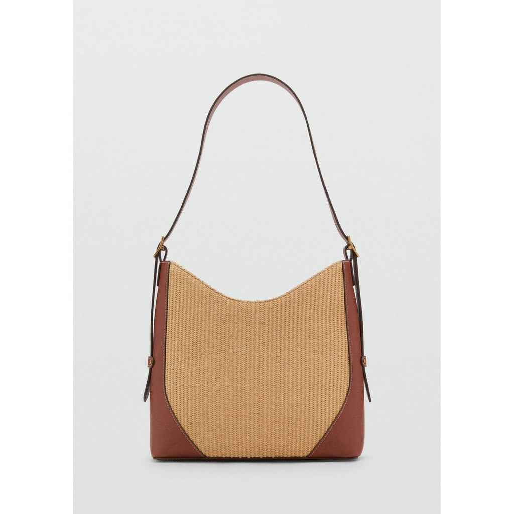 Sac Porté Épaule Effet Raphia