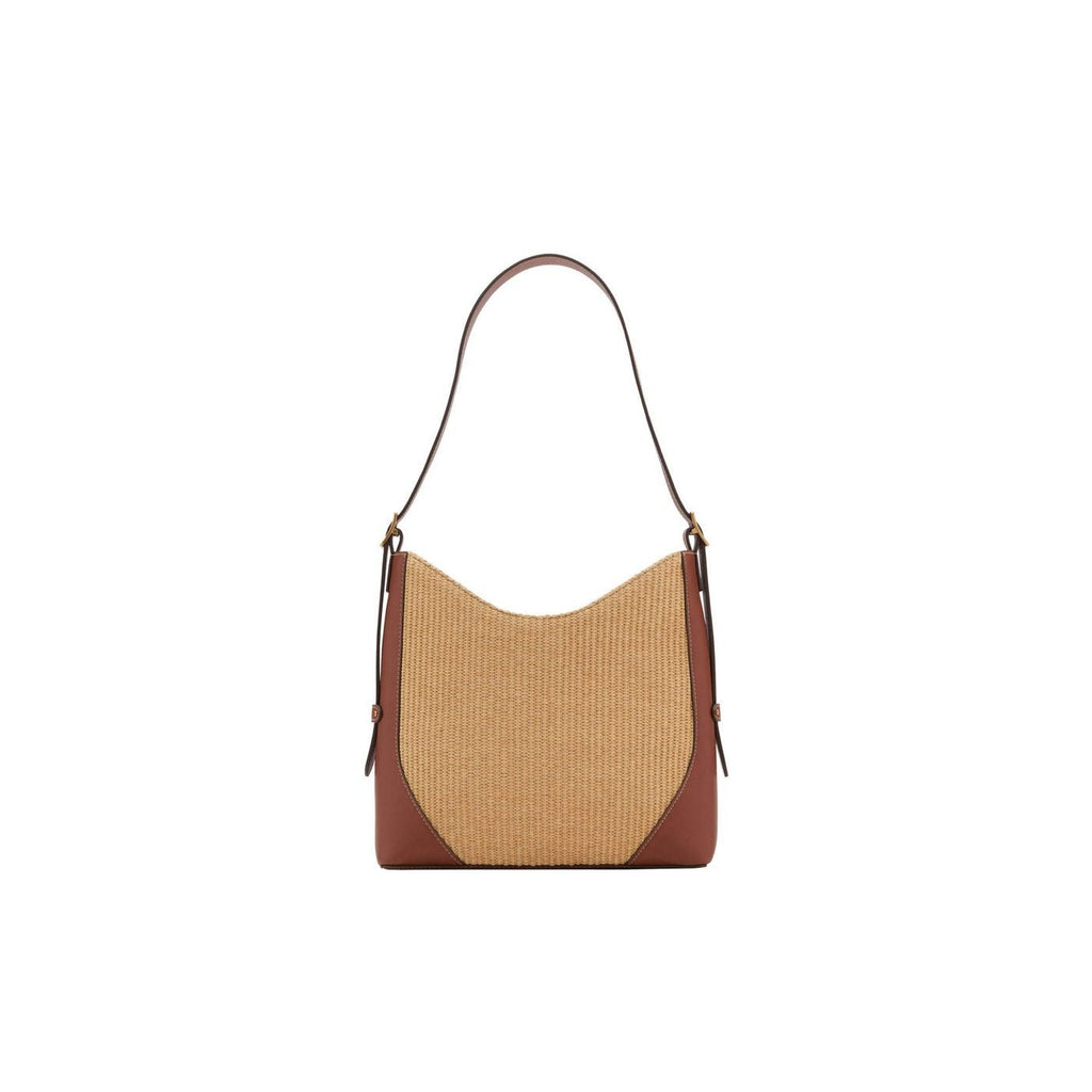 Sac Porté Épaule Effet Raphia