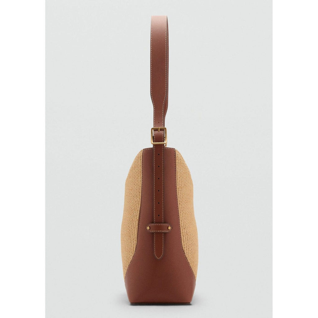 Sac Porté Épaule Effet Raphia