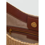 Sac Porté Épaule Effet Raphia