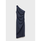 Robe Asymétrique Détails Froncés