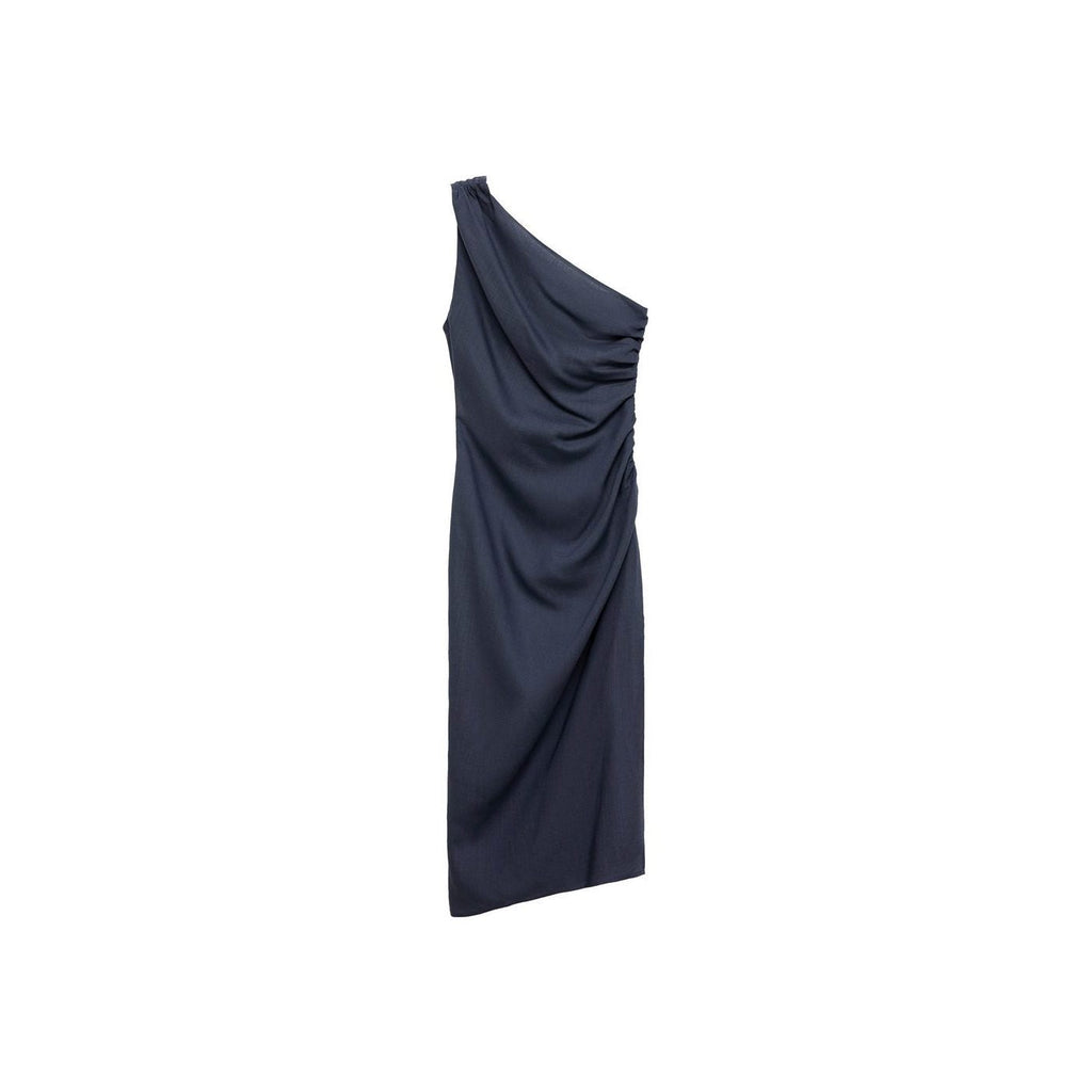 Robe Asymétrique Détails Froncés